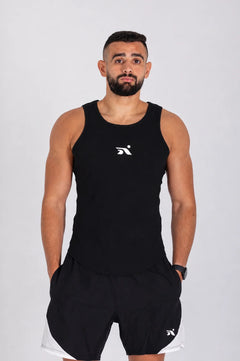 Aspyre Ribbed Tank - Black