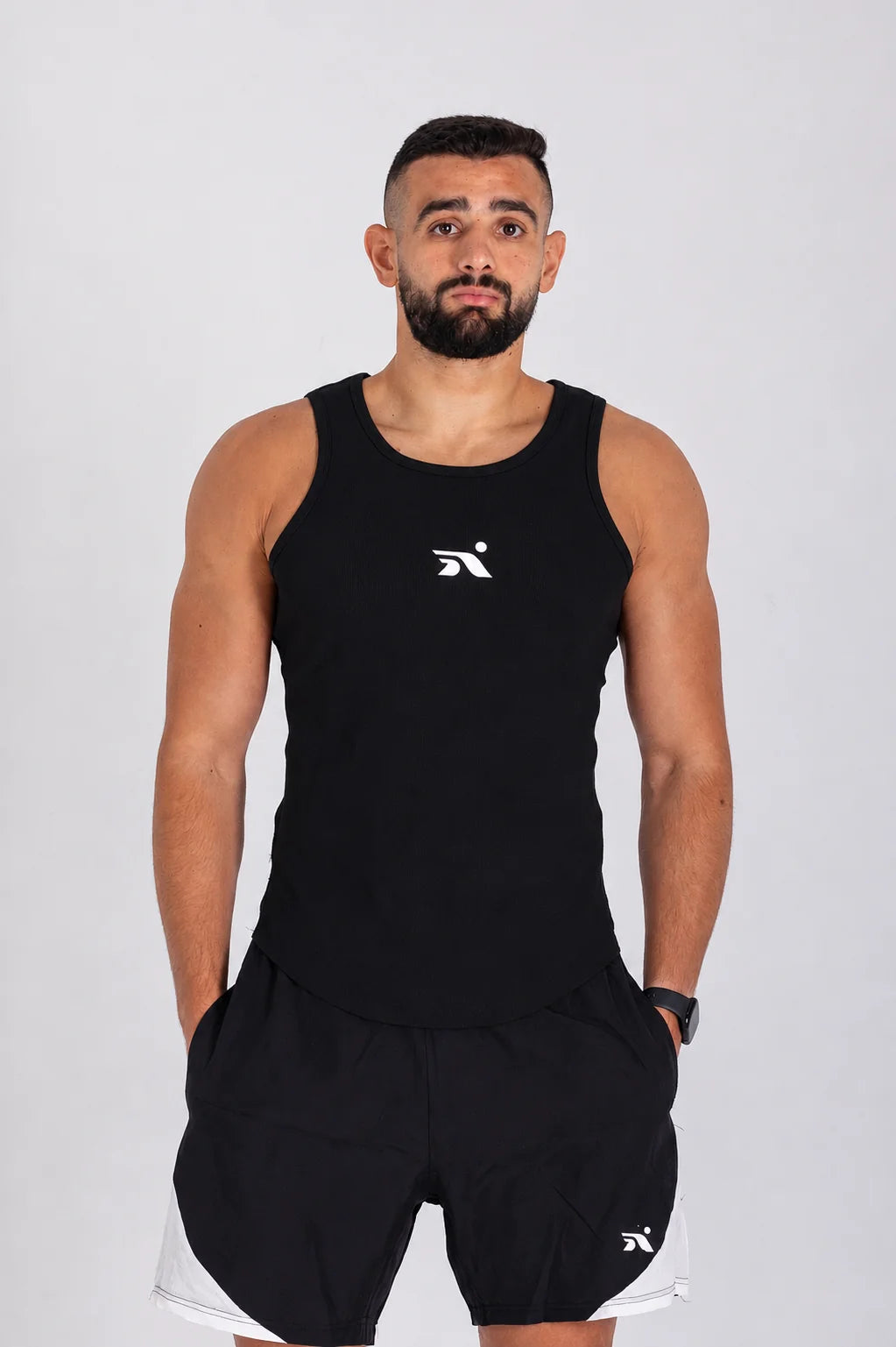 Aspyre Ribbed Tank - Black