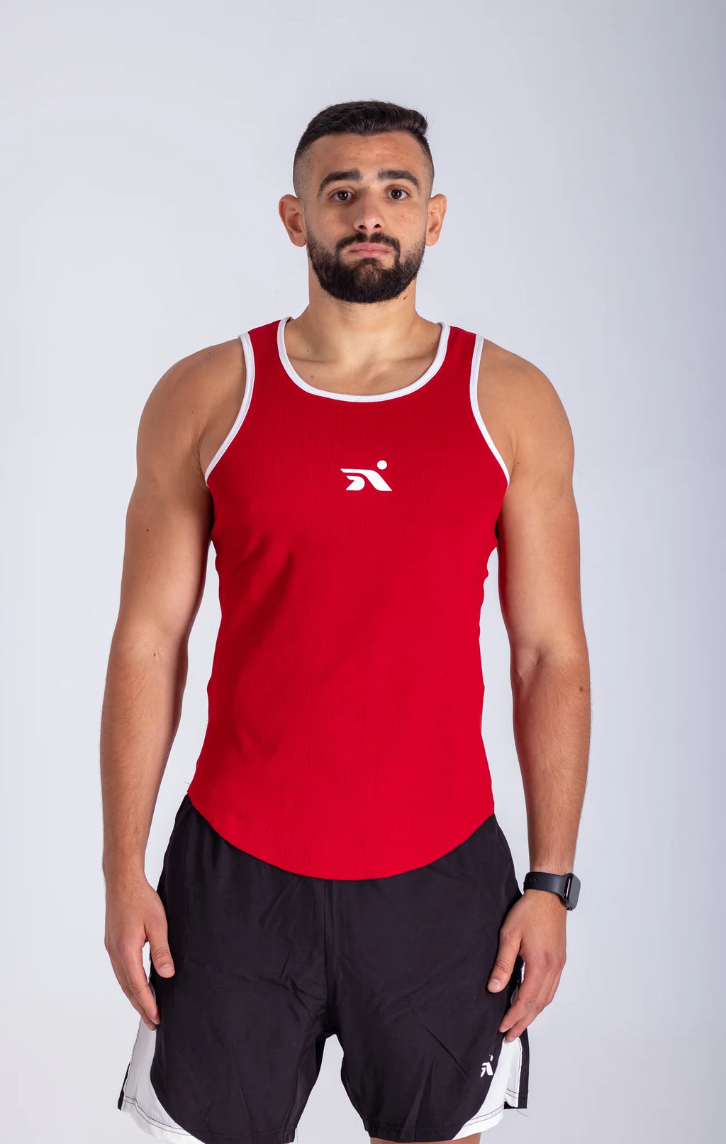 Aspyre Ribbed Tank - Red