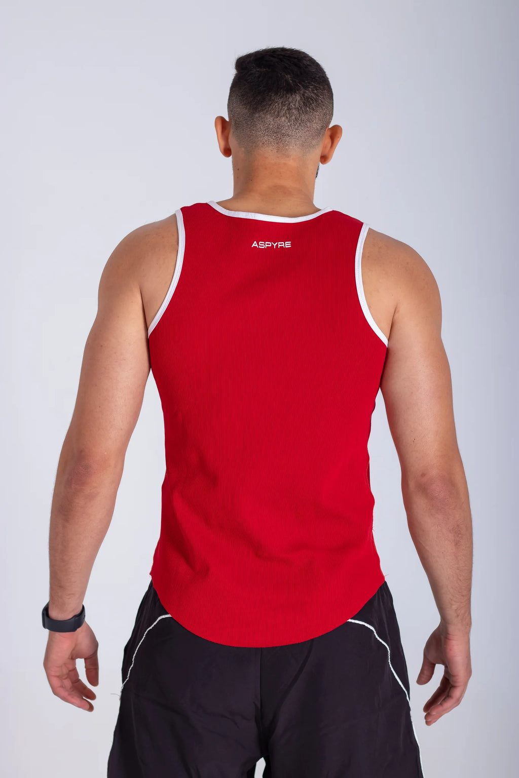 Aspyre Ribbed Tank - Red