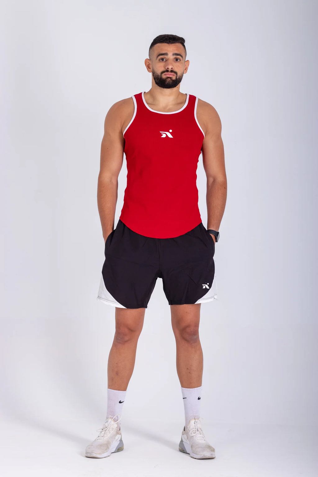 Aspyre Ribbed Tank - Red